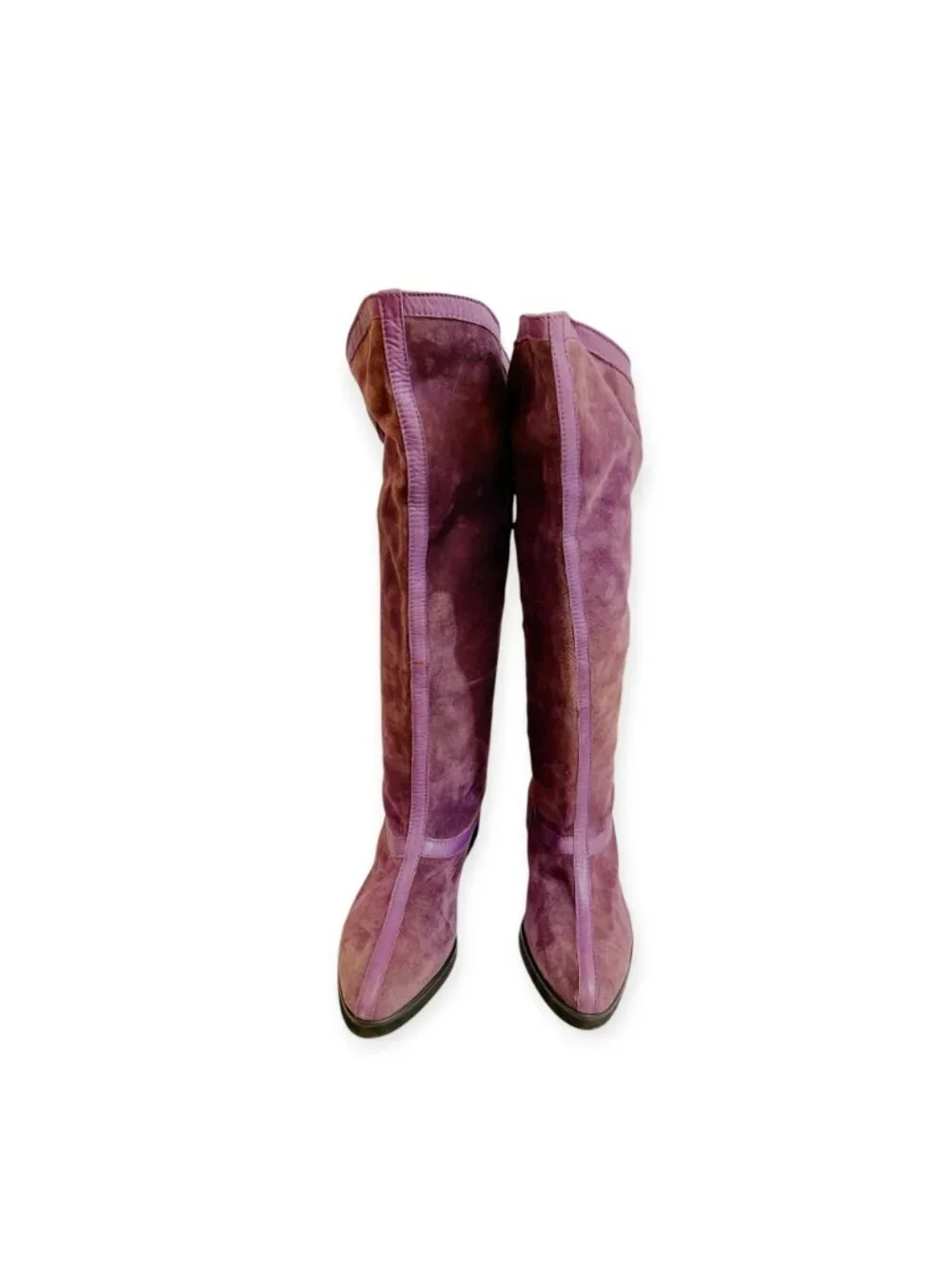 Vintage Rare Kansai by Giancolombo Purple Suede Boots